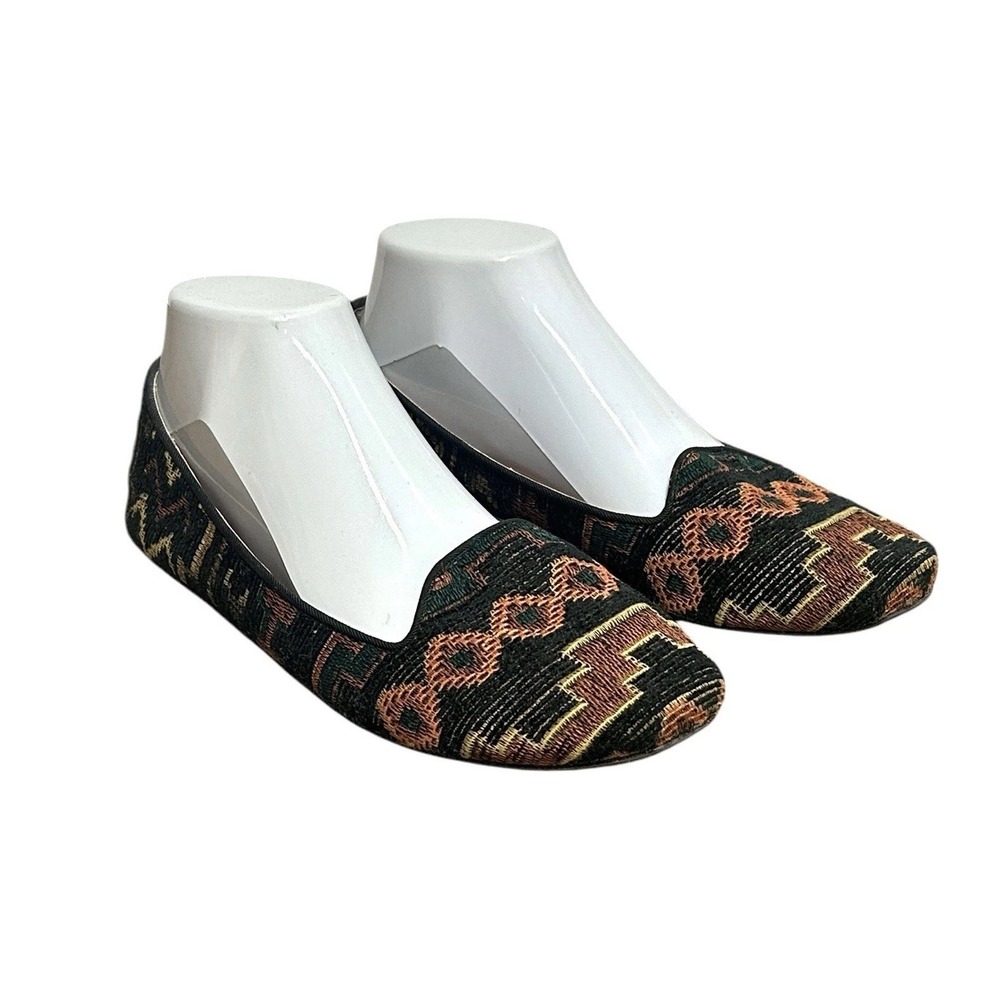 Betsey Johnson Women's Shoes Flats Bestie Textile Southwest Slip‎ On Size 8